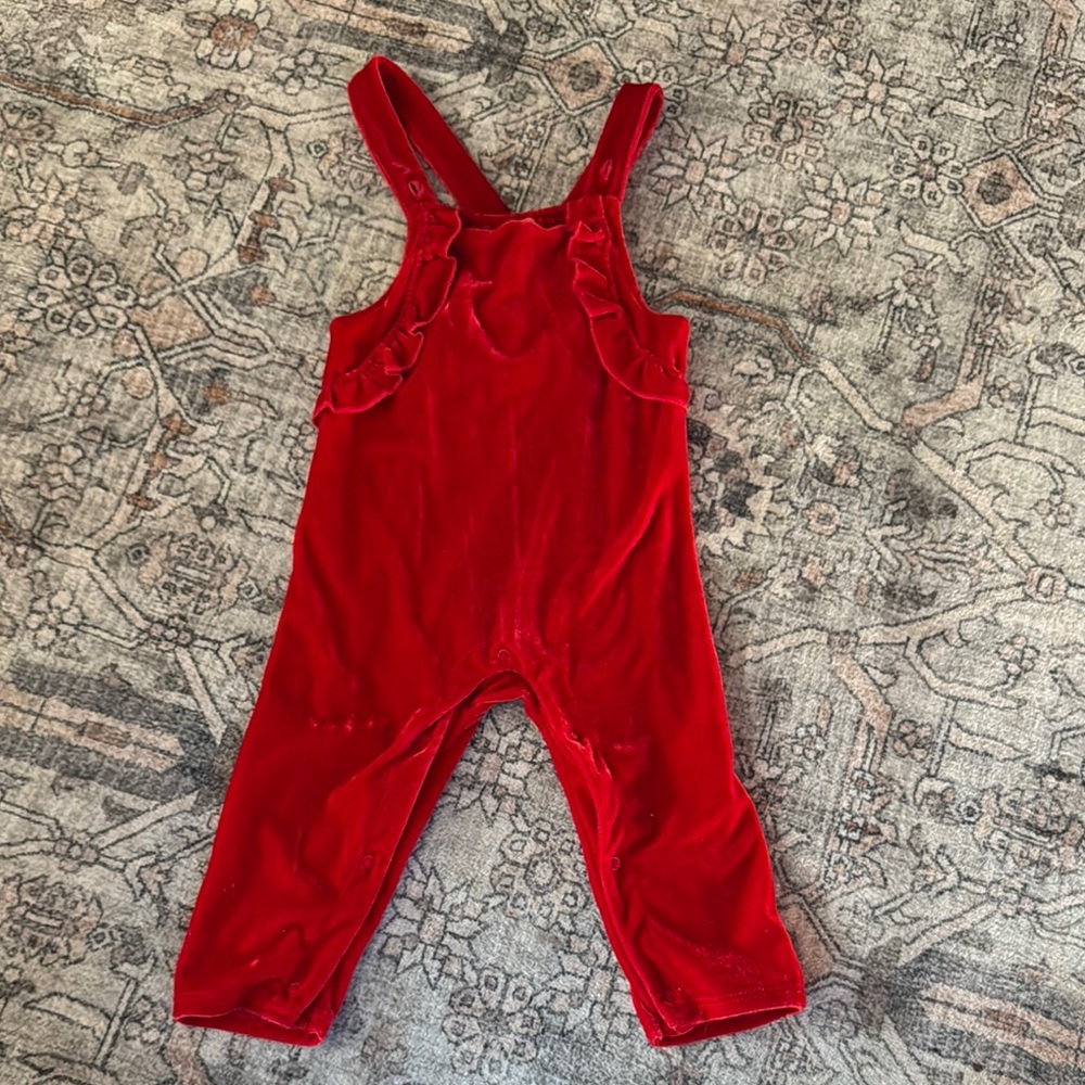 Red Velvet Kids Overalls